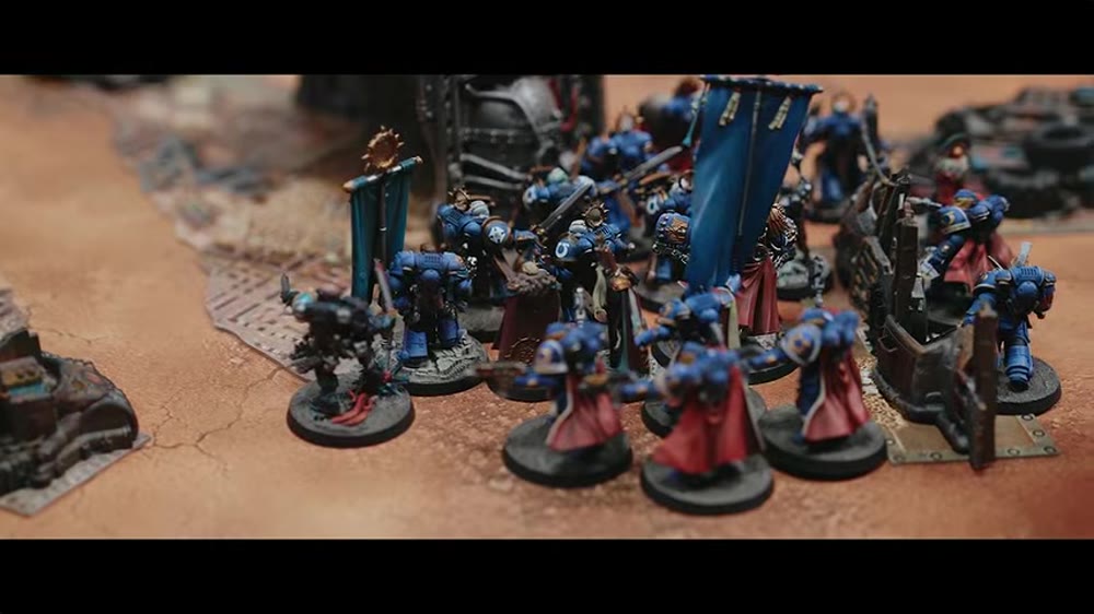 Painted miniatures on the table — Vanguard Tactics